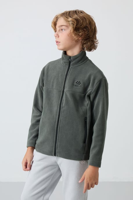 Sudadera juvenil con cuello de cremallera - Image 4