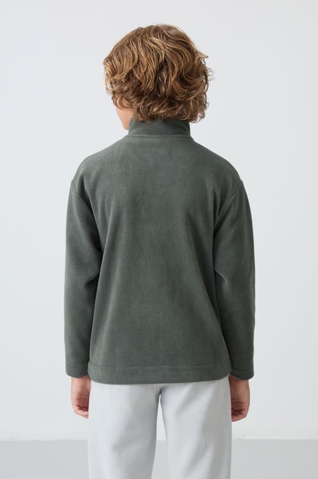Sudadera juvenil con cuello de cremallera - Image 5