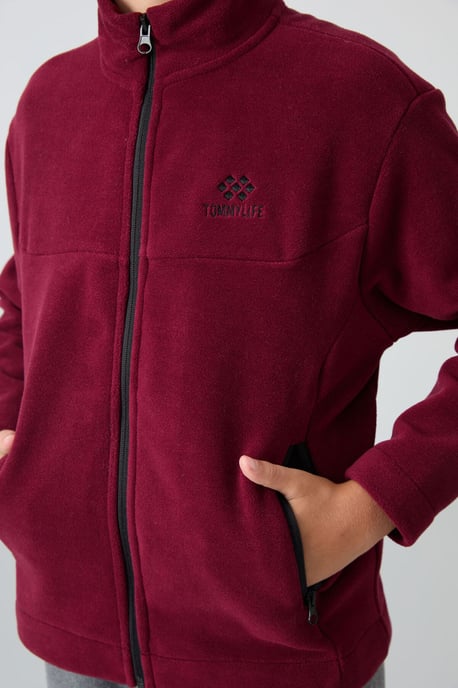 Sudadera juvenil con cuello de cremallera - Image 3