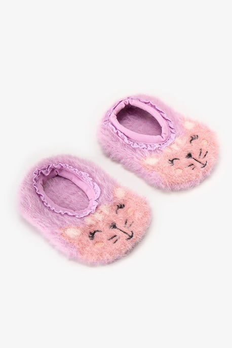 Penti calcetines zapatilla para niña con gato decorativo - Image 3