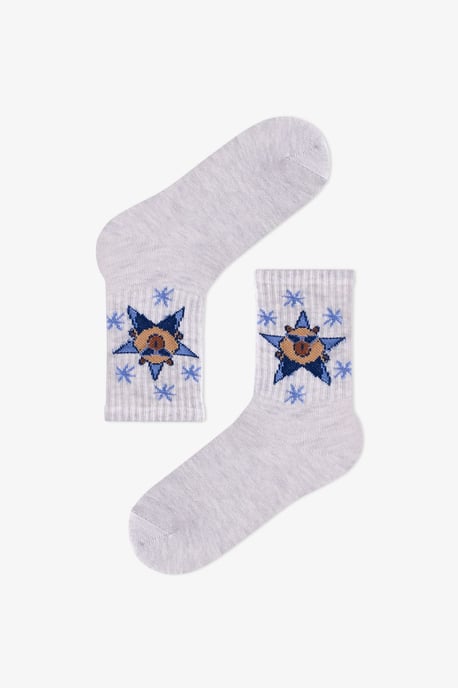 Penti Boys' Rockstar Capy Calcetines de algodón de caña media, pack de 2 - Image 3