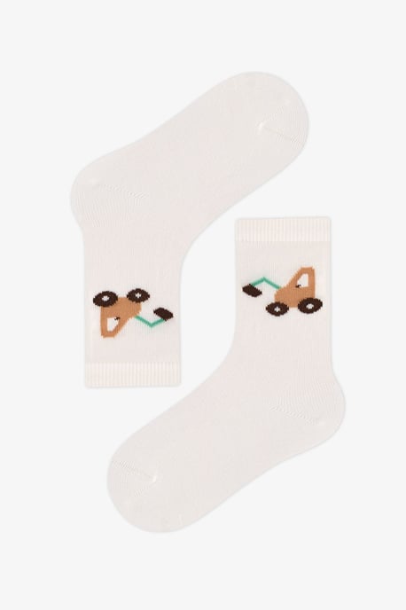 Penti Calcetines de doble caña para niño con estampado de tractores y coches - Image 2