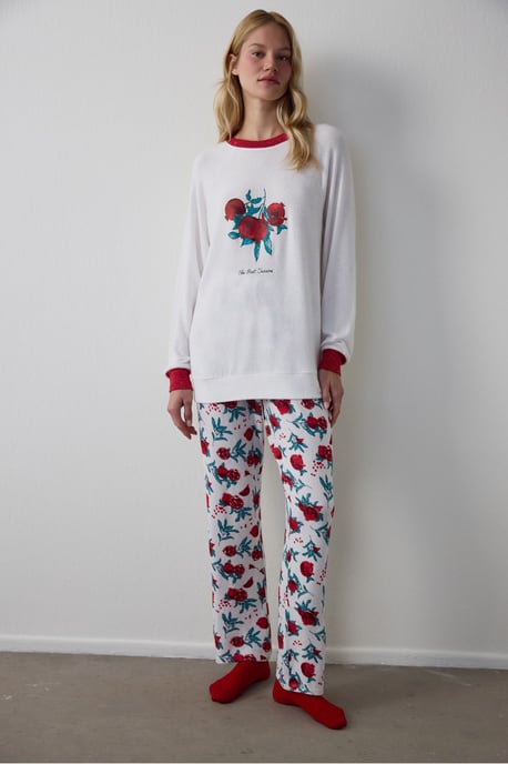 Penti Broken Best Season New Year top de pijama estampado con efecto térmico y cuello redondo - Image 2