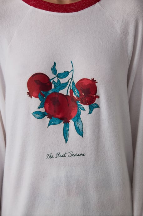 Penti Broken Best Season New Year top de pijama estampado con efecto térmico y cuello redondo - Image 3