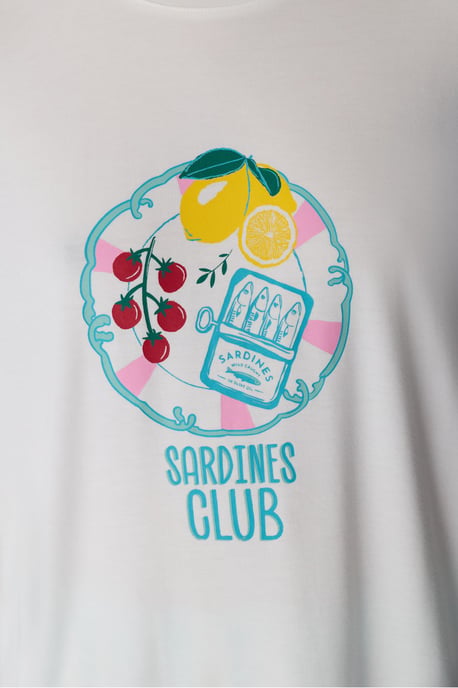 Hailey Food Print camiseta de pijama de manga corta - Image 3