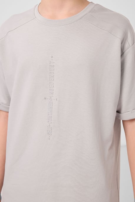 Camiseta juvenil oversize de cuello redondo - Image 4