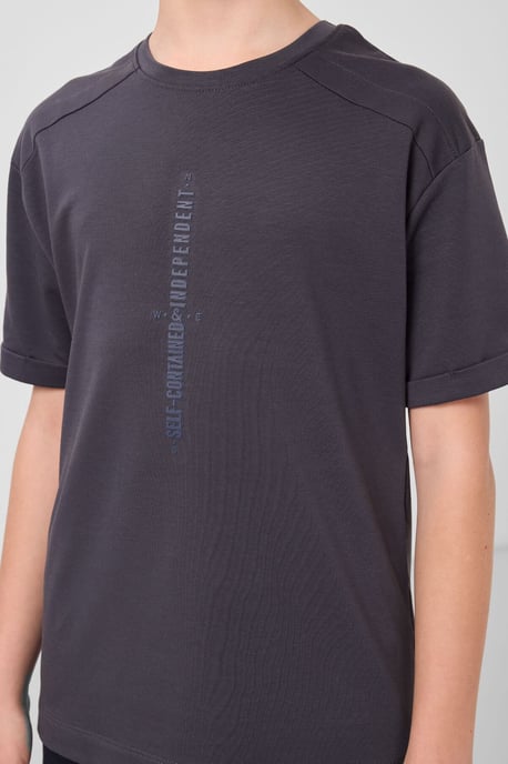 Camiseta juvenil oversize de cuello redondo - Image 4
