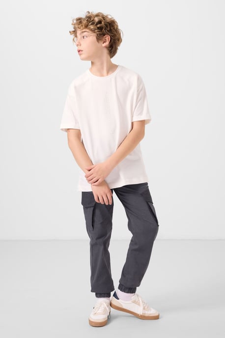 Camiseta juvenil oversize de cuello redondo - Image 2