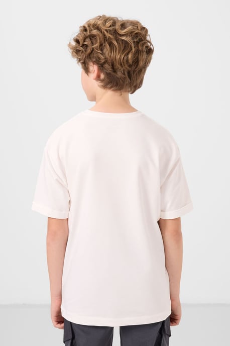 Camiseta juvenil oversize de cuello redondo - Image 5