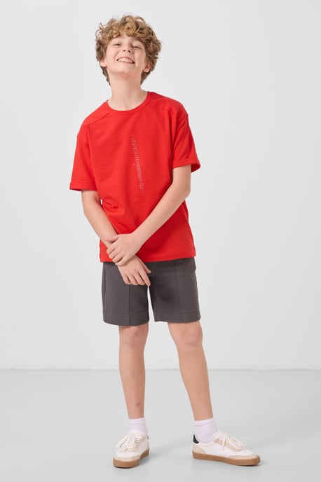Camiseta juvenil oversize de cuello redondo - Image 2