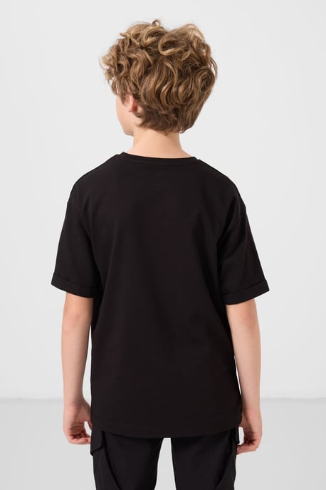 Camiseta juvenil oversize de cuello redondo - Image 5