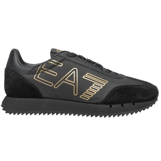 EA7 Emporio Armani Zapatillas de hombre con estampado de logotipo, cómodas, estilo clásico, con cordones - Image 2