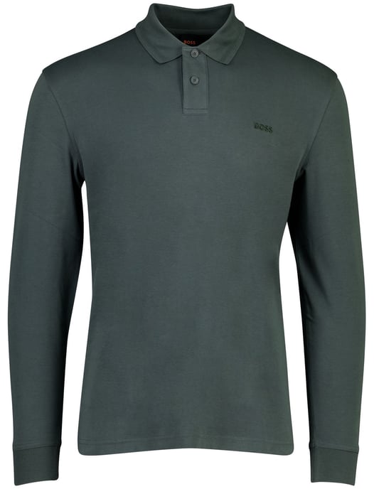 BOSS Orange polo de algodón verde - Image 2