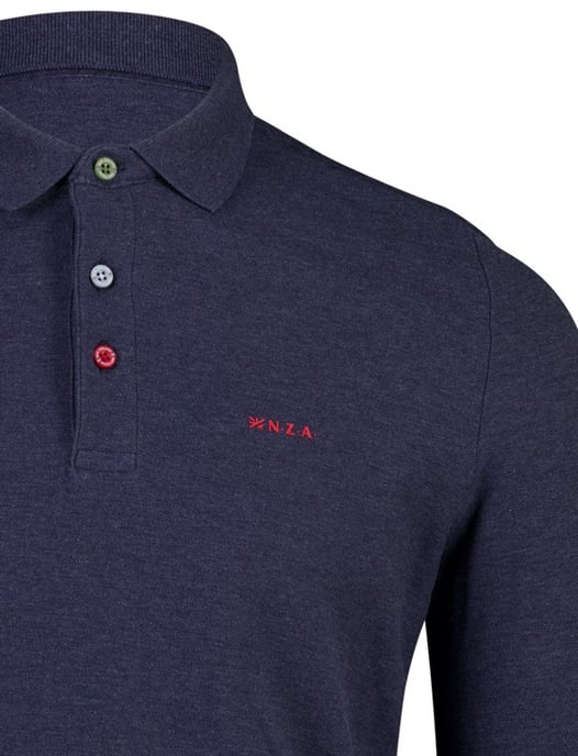 New Zealand Auckland polo azul jaspeado - Image 3