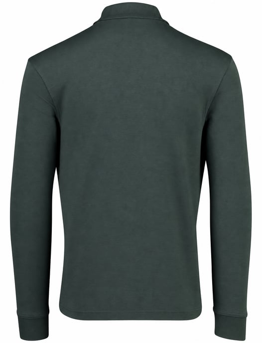 BOSS Orange polo de algodón verde - Image 3