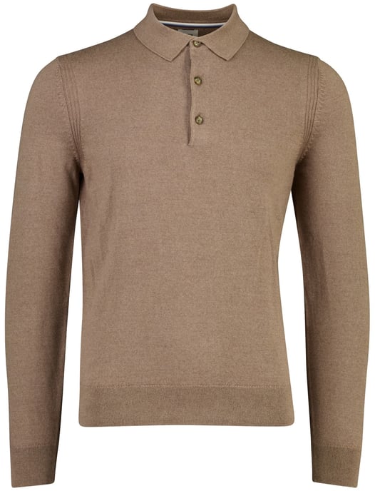 BRAX Polo marrón de lana merina - Image 1