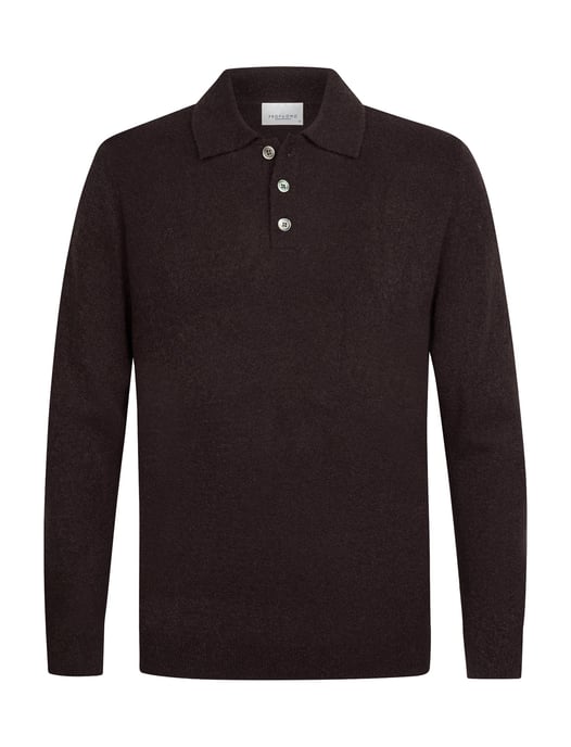 Jersey de punto color berenjena Profuomo - Image 1