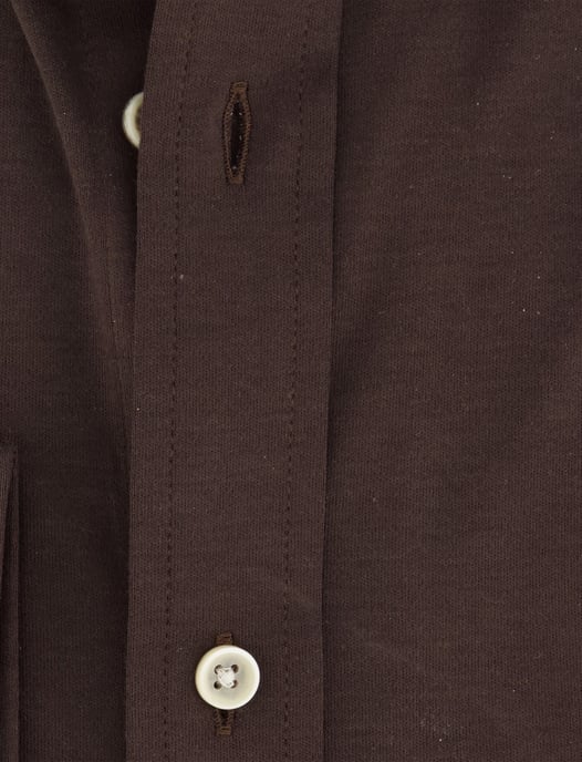 Camisa de jersey marrón Giordano - Image 4