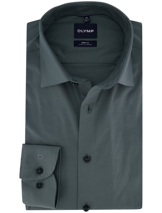 OLYMP Camisa verde de jersey - Image 1