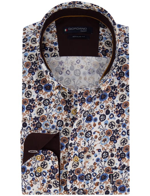 Camisa Giordano marrón - Image 1