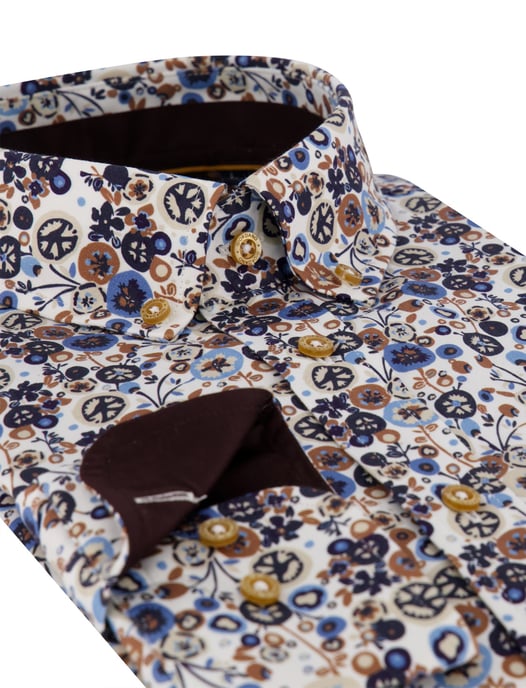 Camisa Giordano marrón - Image 3