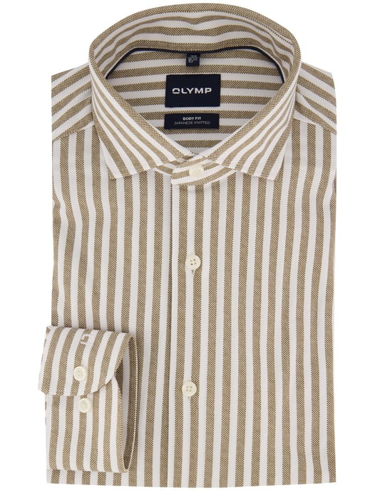 OLYMP Camisa marrón de rayas - Image 2