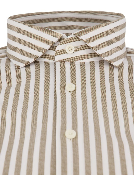 OLYMP Camisa marrón de rayas - Image 3