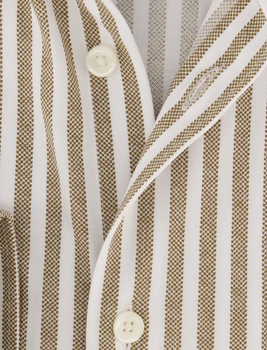 OLYMP Camisa marrón de rayas - Image 4