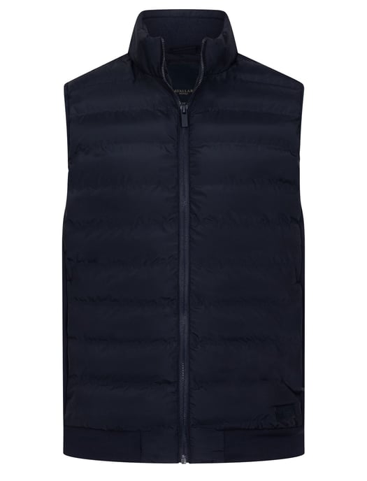 Cavallaro Napoli Chaleco acolchado de poliéster azul oscuro - Image 1