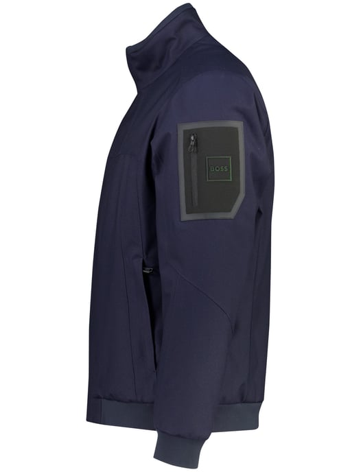 BOSS Green chaqueta bomber de poliéster azul marino - Image 3