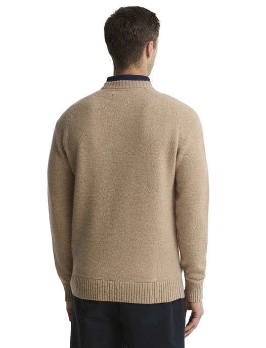 Barbour jersey camel de lana de cordero - Image 2