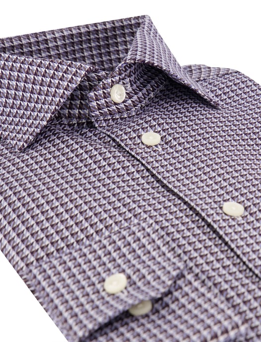 Eton Slim Fit camisa azul resistente a las arrugas - Image 3