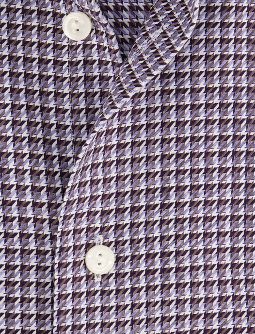 Eton Slim Fit camisa azul resistente a las arrugas - Image 4