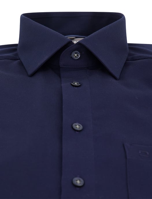 OLYMP Camisa azul oscuro sin plancha - Image 3
