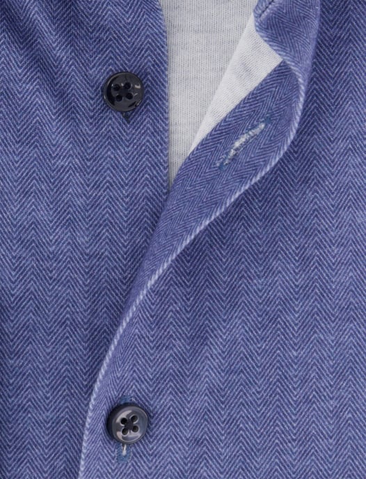 Camisa azul de jersey con espiga Desoto - Image 4