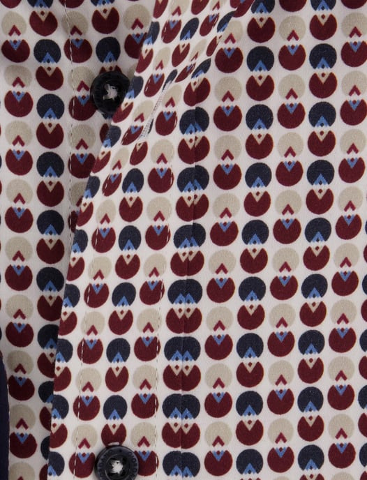 Giordano Camisa estampada burdeos - Image 4