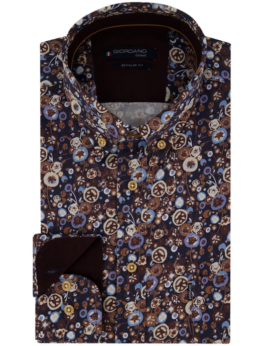 Camisa informal Giordano azul marino - Image 2