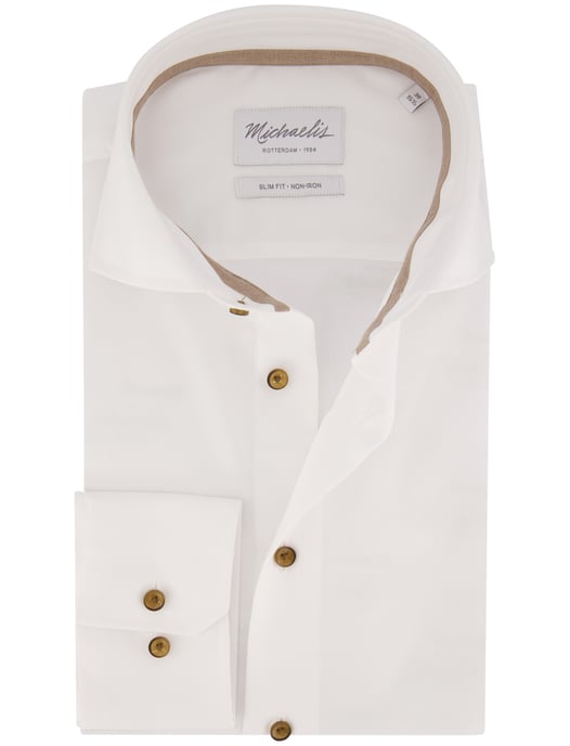 Camisa Michaelis blanca sin plancha - Image 1