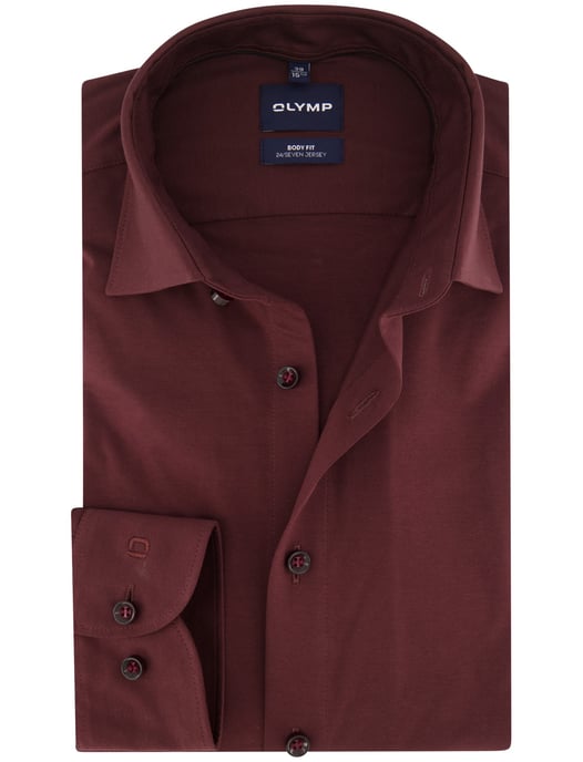 OLYMP Camisa lisa burdeos - Image 1