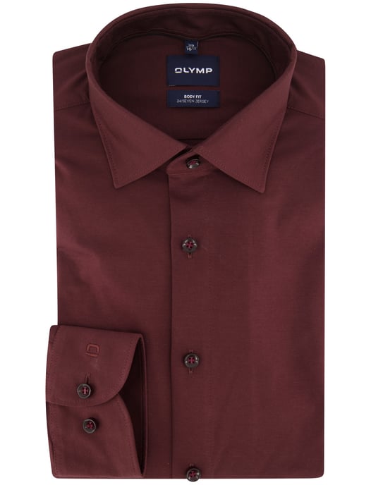 OLYMP Camisa lisa burdeos - Image 2