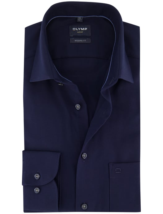 OLYMP Camisa Azul Marino Antiplanchas - Image 1