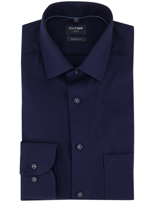 OLYMP Camisa Azul Marino Antiplanchas - Image 2