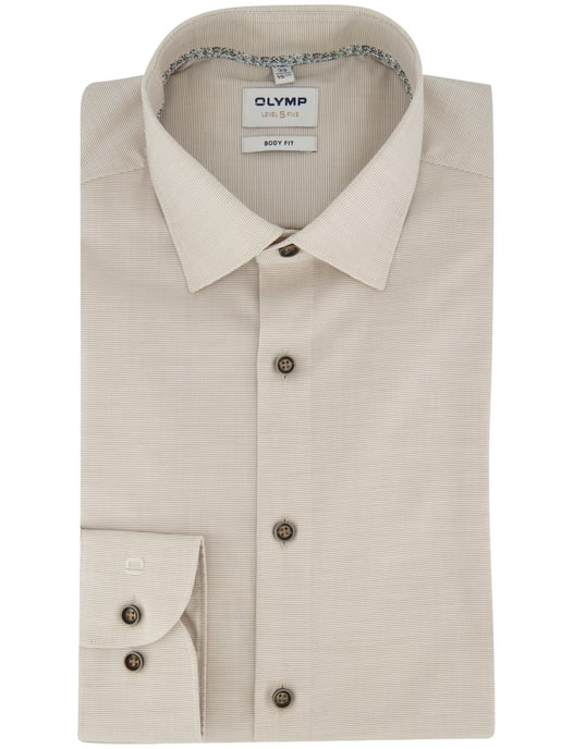 OLYMP Camisa beige slim fit - Image 2