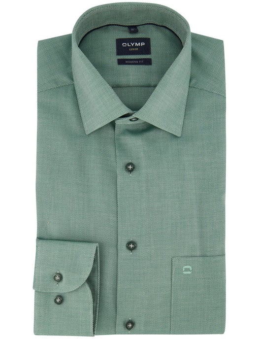 OLYMP Camisa verde sin plancha - Image 2