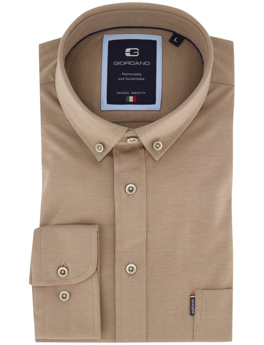 Camisa de jersey camel Giordano - Image 2