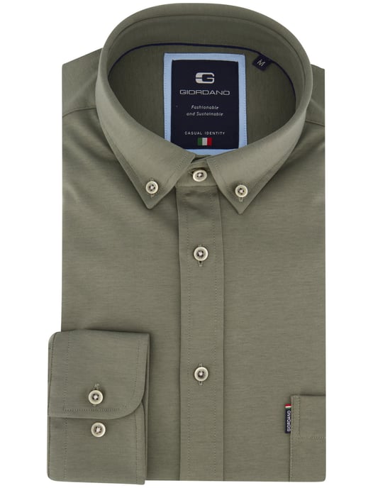 Giordano Camisa de jersey caqui - Image 2