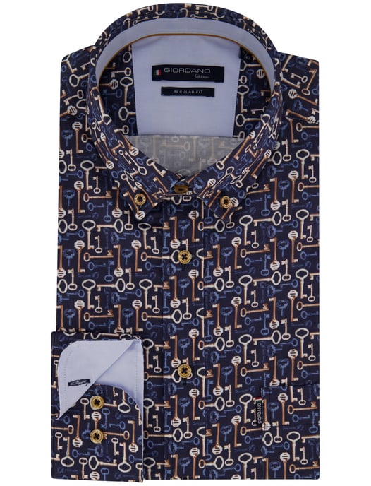 Giordano Camisa Azul Marino - Image 2