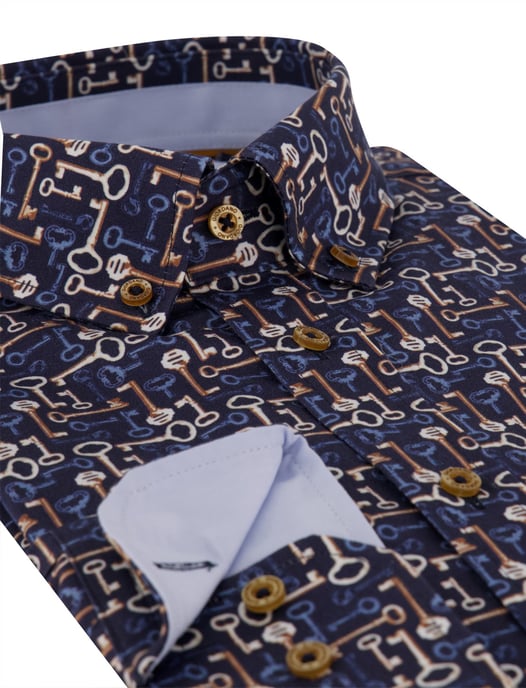 Giordano Camisa Azul Marino - Image 3