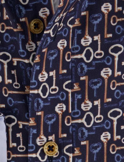 Giordano Camisa Azul Marino - Image 4