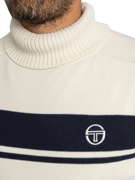 Sergio Tacchini Jersey De Cuello Alto De Damarindo, Blanco - Image 4